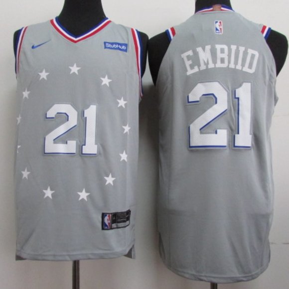 Nike Shirts Brand New Philadelphia 76ers Joel Embiid Jersey